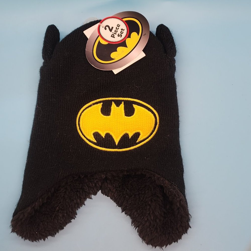 Batman Winter Hat & Gloves, infant